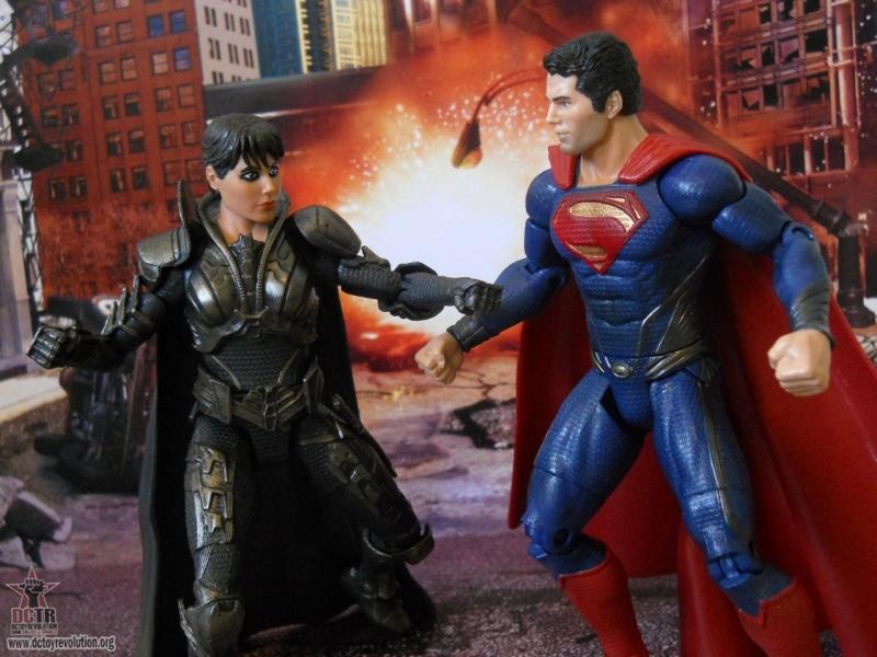 Man of Steel Movie Masters Faora Vs. Superman