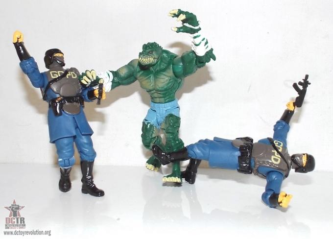 Killer Croc vs Gotham Police