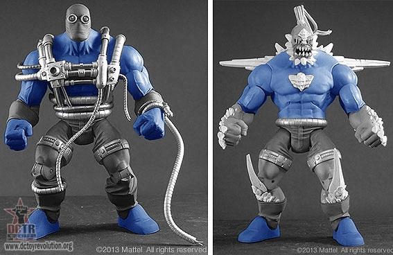 Oversized Doomsday DC figures reused parts from older toys