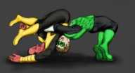 Green Lantern vs Sinestro (in a suplex)